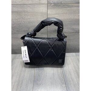 Shawn Killinger x IHKWIP Knotted Shoulder Two Straps Metallic Black ,bag A629774